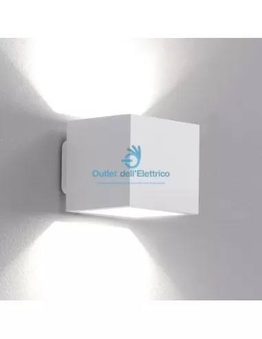 Icone CUBÒ2.20/BB LED-Wandleuchte 20 W 3000 K 230 V weiß